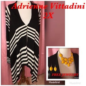 NWOT ADRIENNE VITTADINI LONG SWEATER FREE JEWELRY